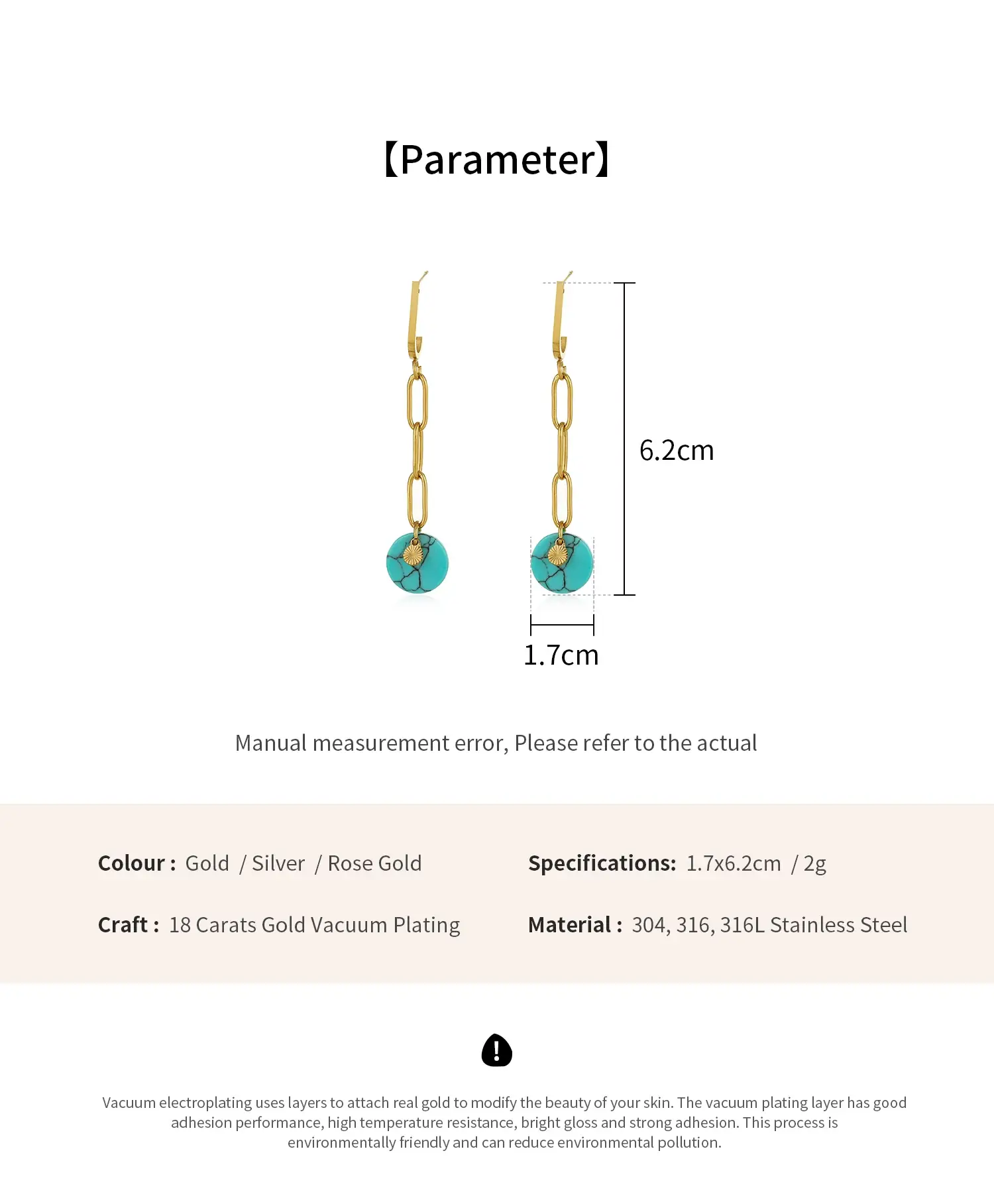 Blue Turquoise Plate long earring (6).webp