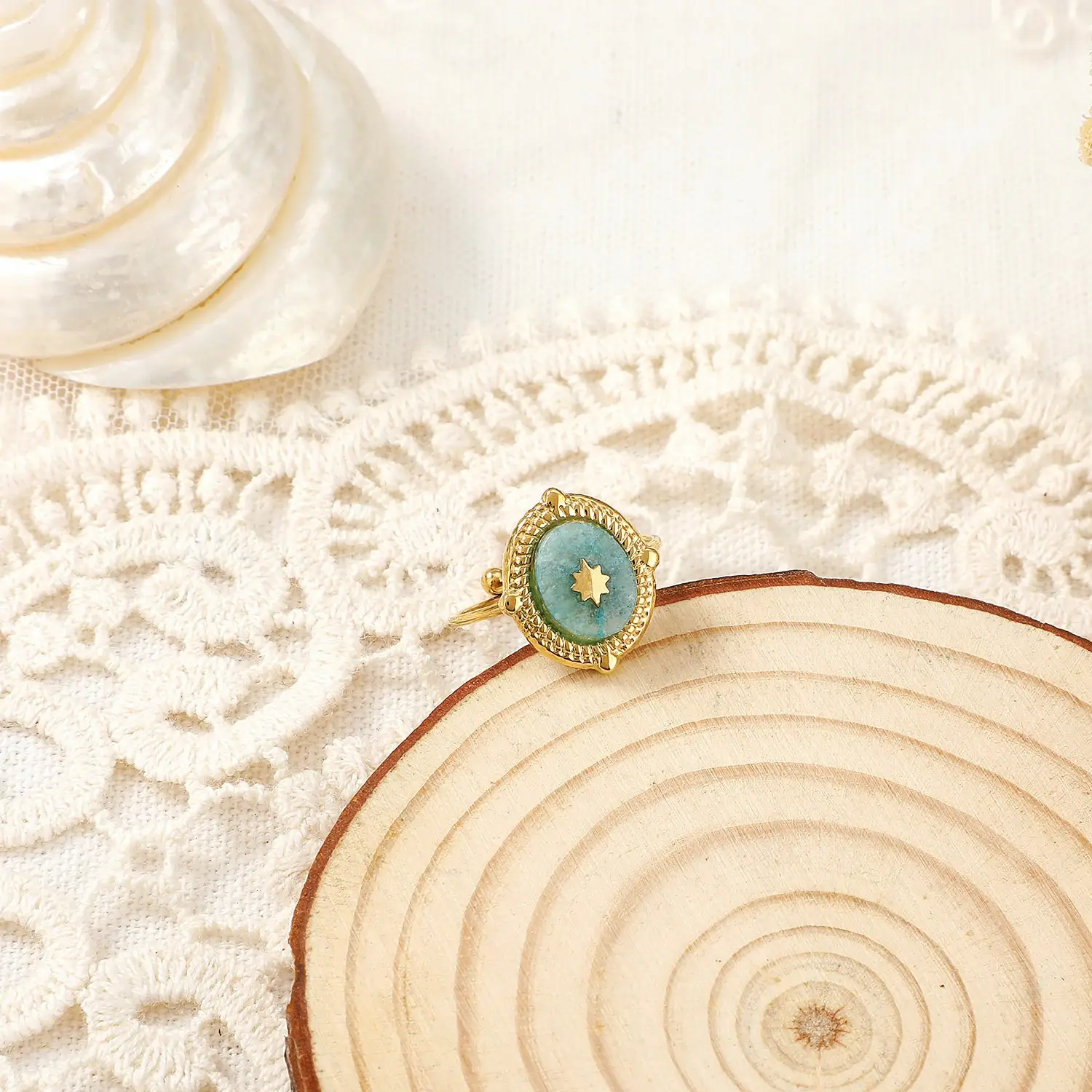 Amazon Stone With relief Star Open Size Stainnless Steel Ring (3)(1).webp