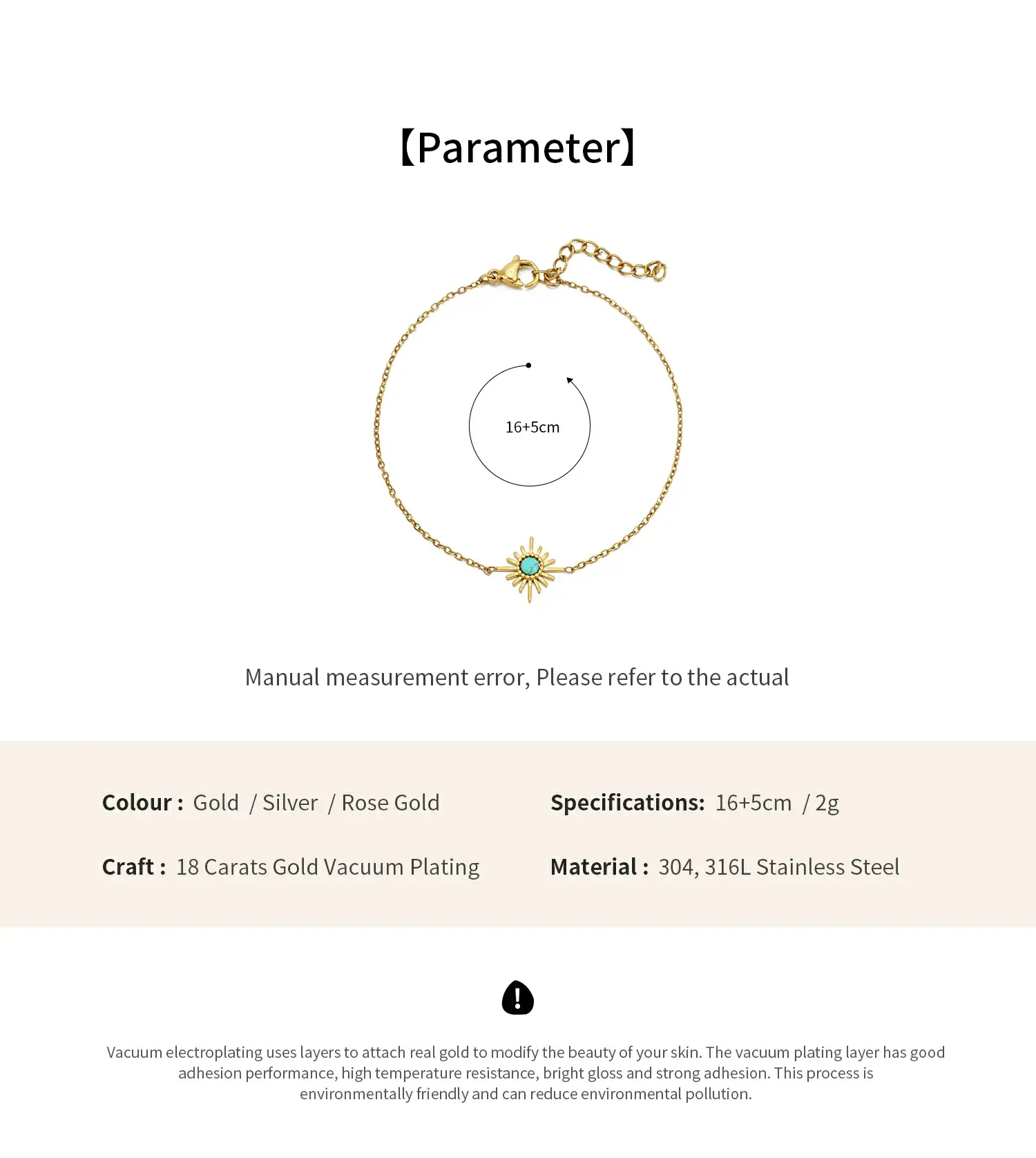 Sun Shape With African pine  stainless steel bracelet  (6).webp
