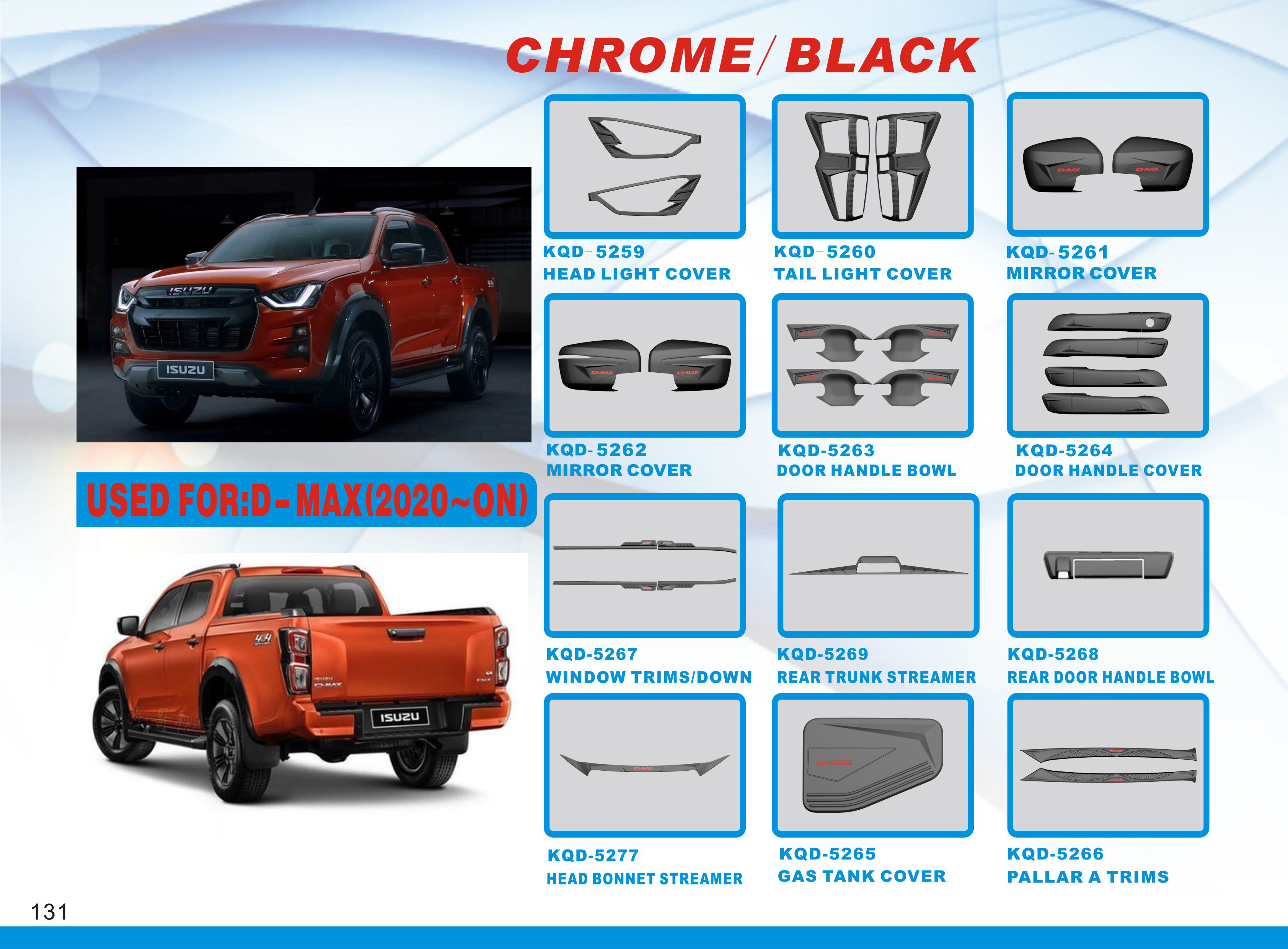 FOR  ISUZU D-MAX 2020-ON
