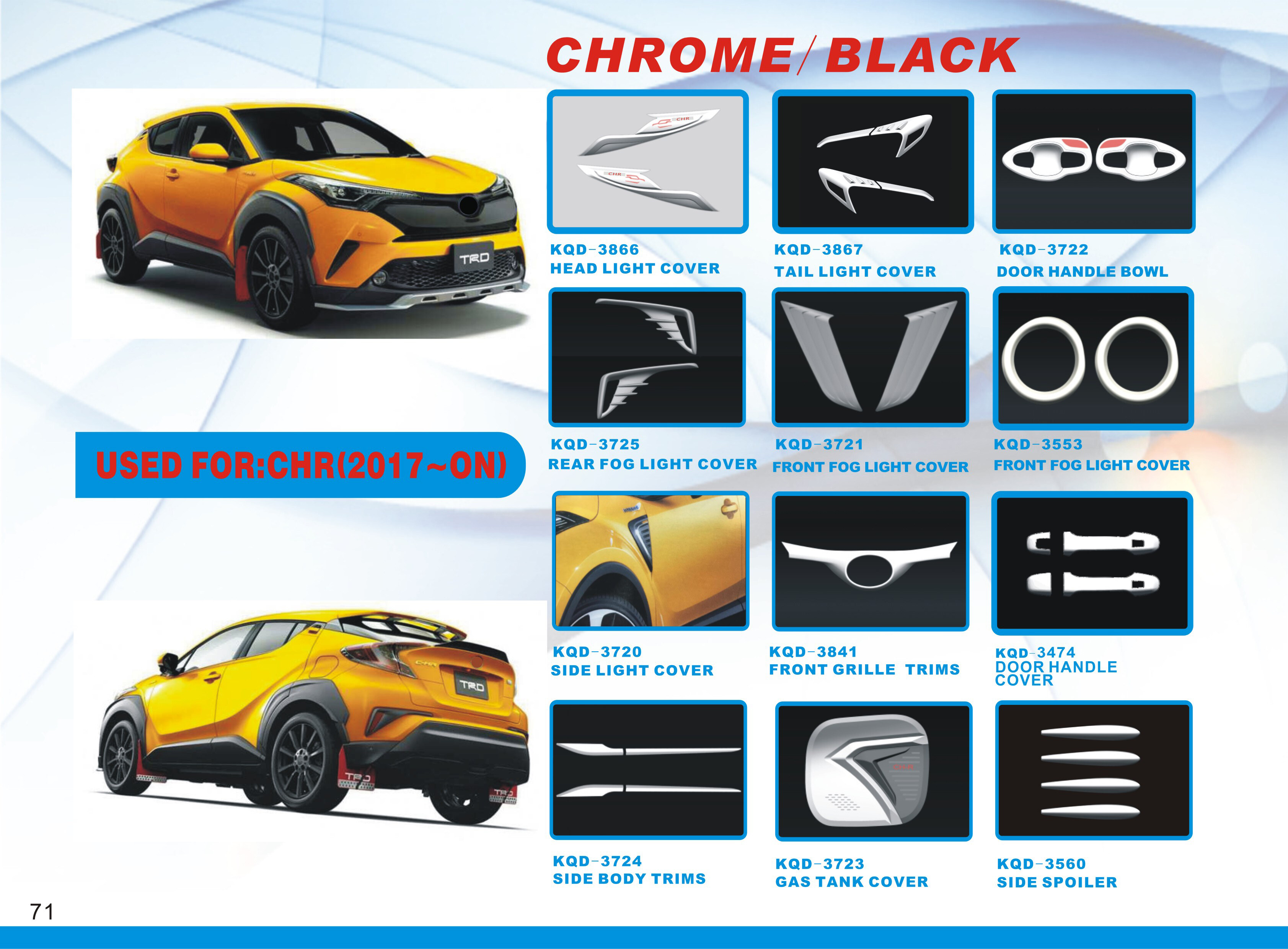 FOR TOYOTA CHR 2017~ON