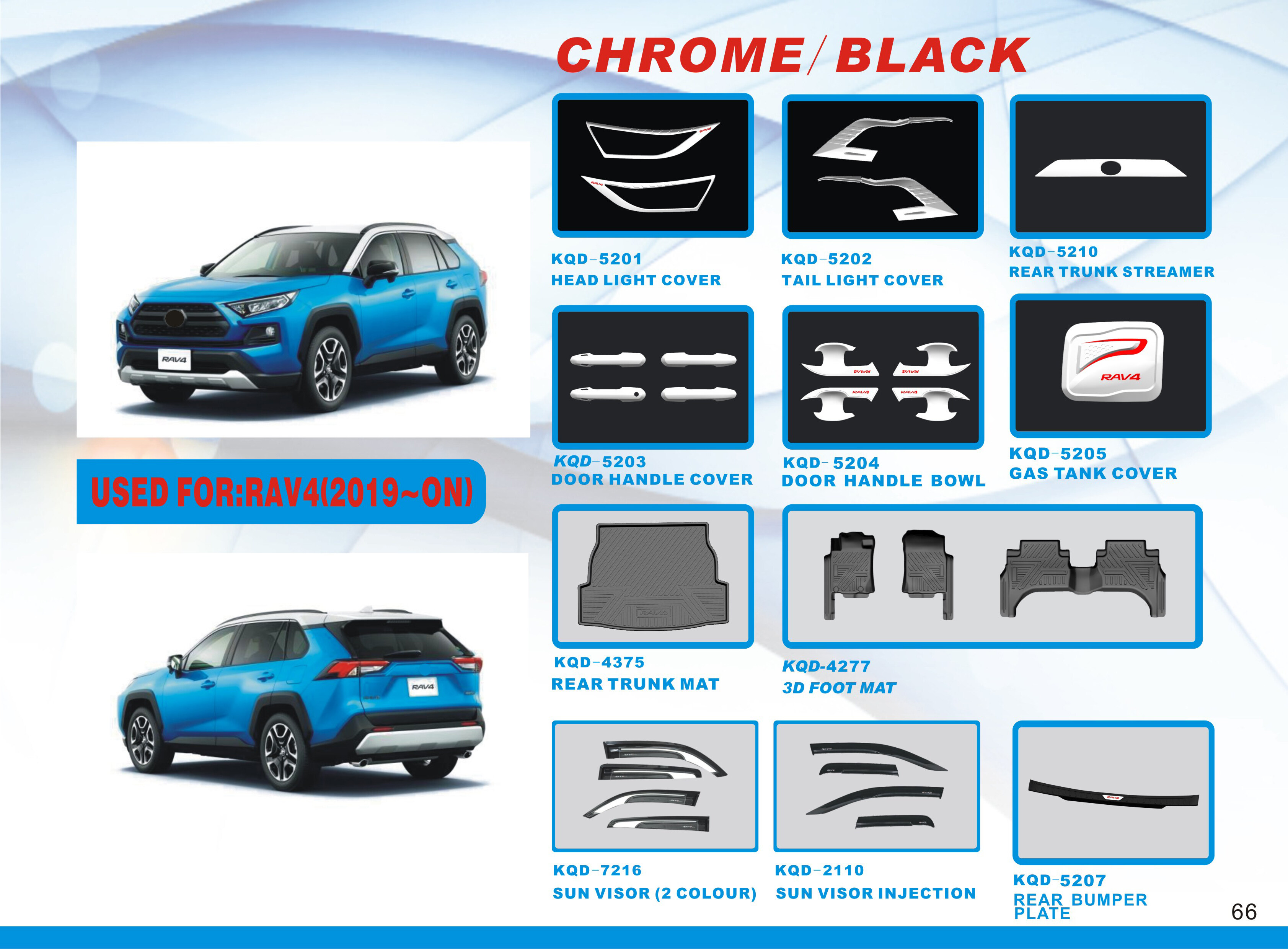 FOR TOYOTA RAV4 2019~ON