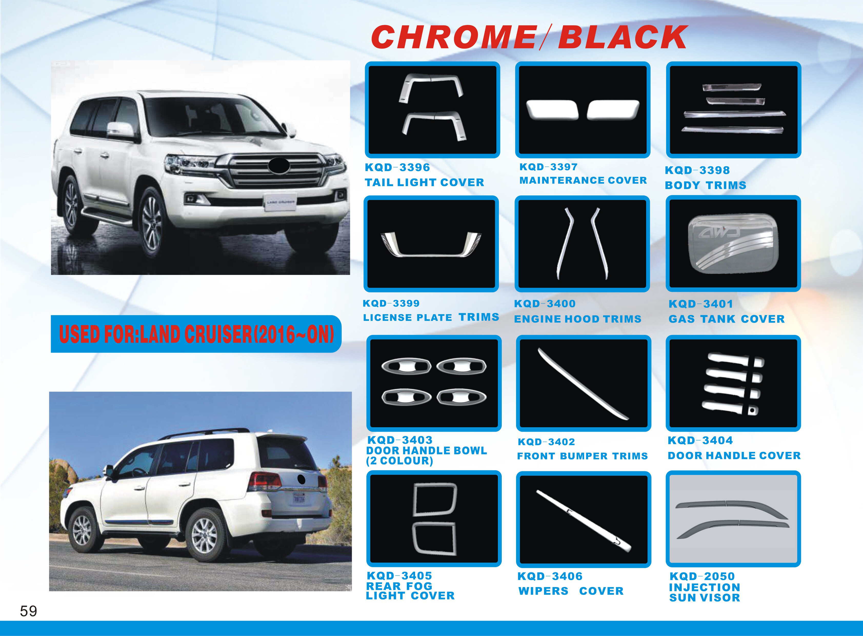 FOR TOYOTA LAND CRUISER 2016~ON