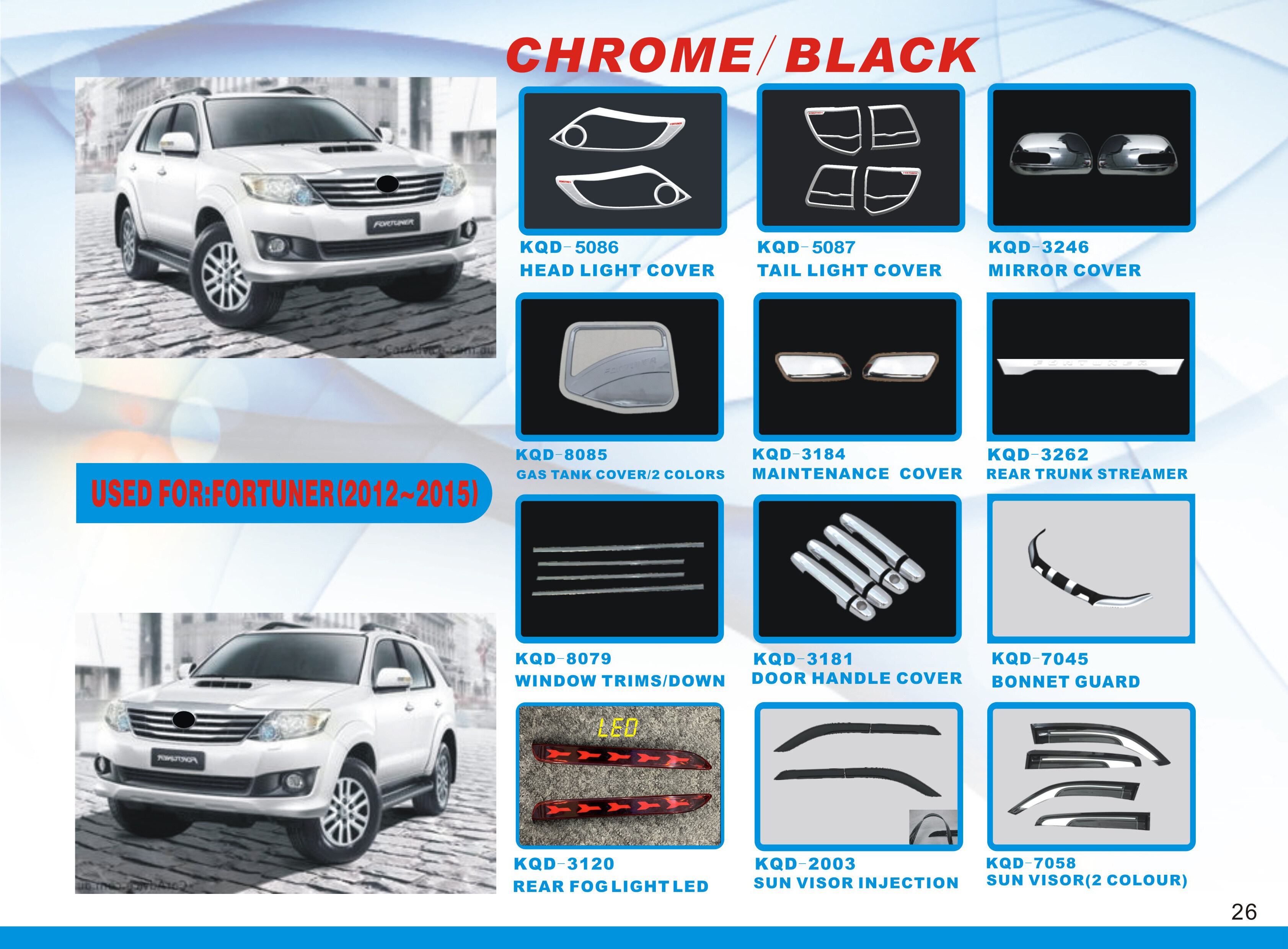 FOR FORTUNER 2012-2015