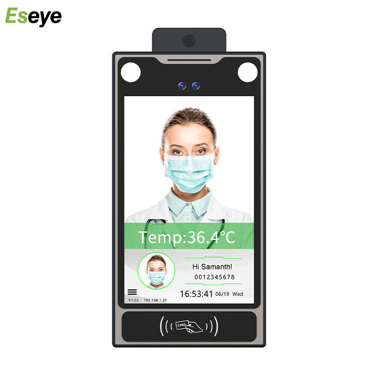 New Design Time Waterproof Body Temperature Face Recognition Access Control Facial Attendance Device