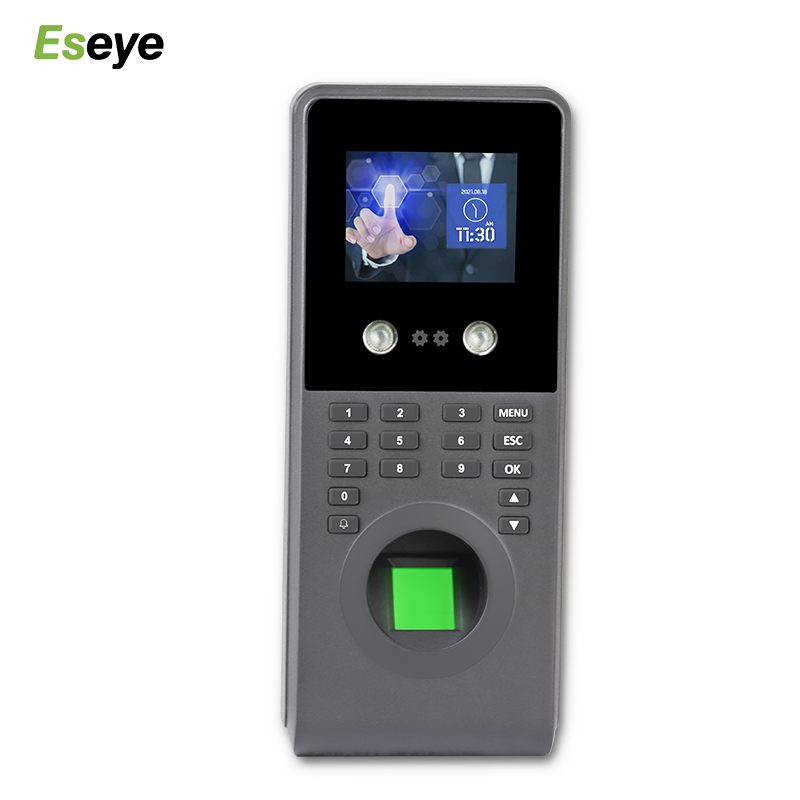 Escáner biométrico de huellas dactilares Eseye, tiempo de asistencia, máquina perforadora de tiempo facial, control de acceso a la puerta