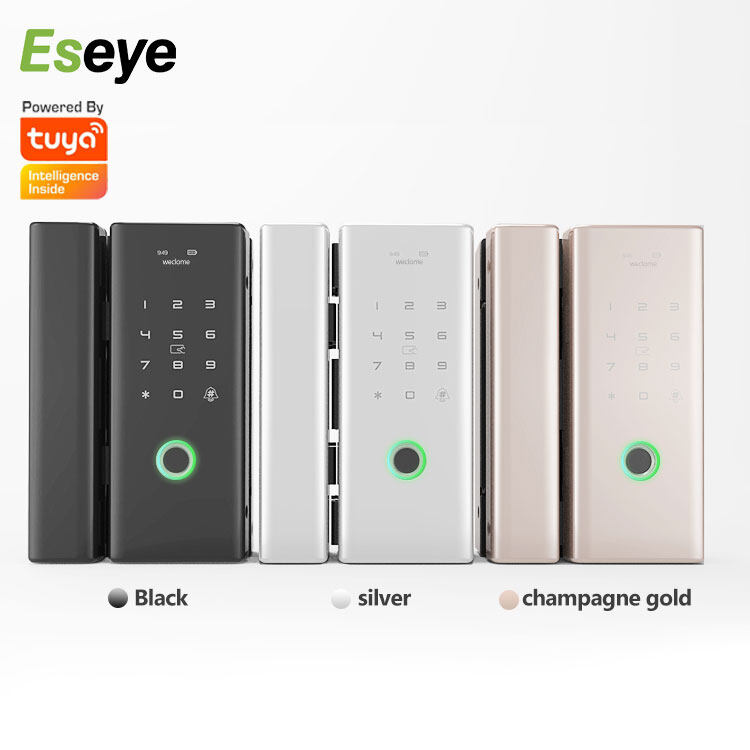 Tuya smart glass door lock smart life security intelligent indoor wifi fingerprint door lock