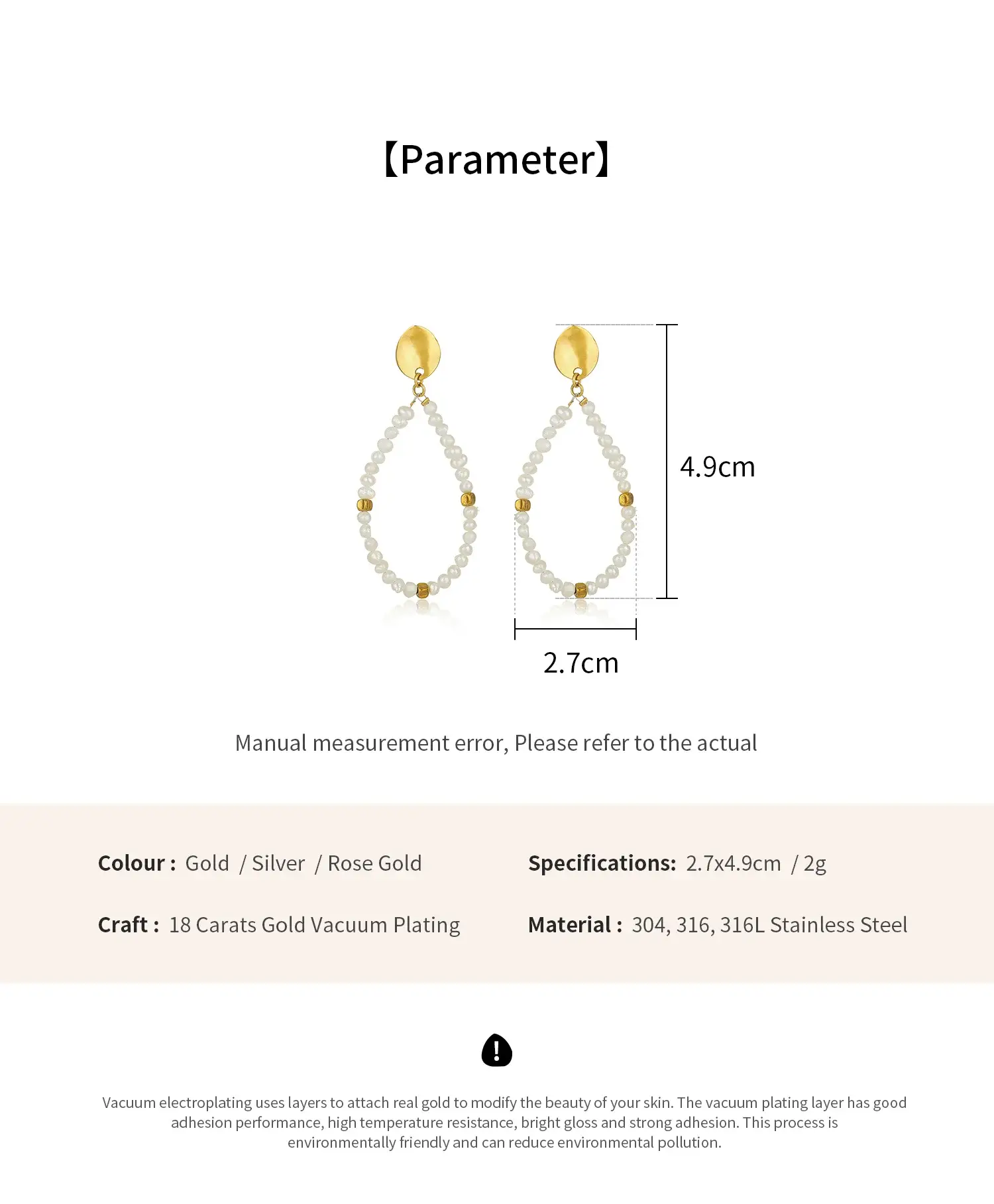 Fresh Water Pearl beads  Mixed with Square Gold Beads Dangle  hoop earrig (6).webp