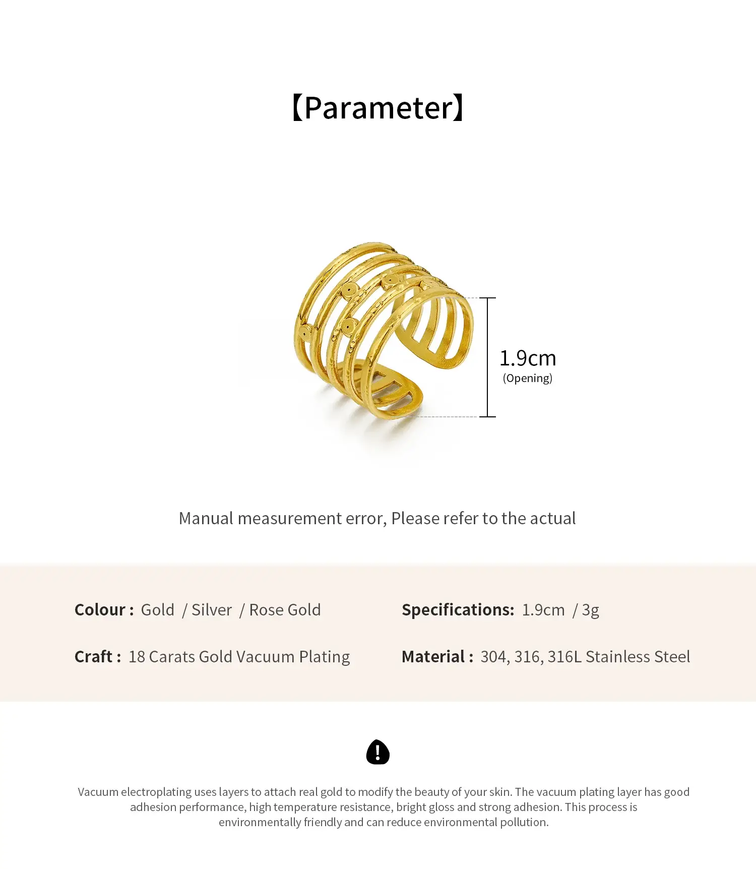 Muti Layers Circle Stainless Stell Non Tarnish With 18K Gold Plating Ring (6).webp
