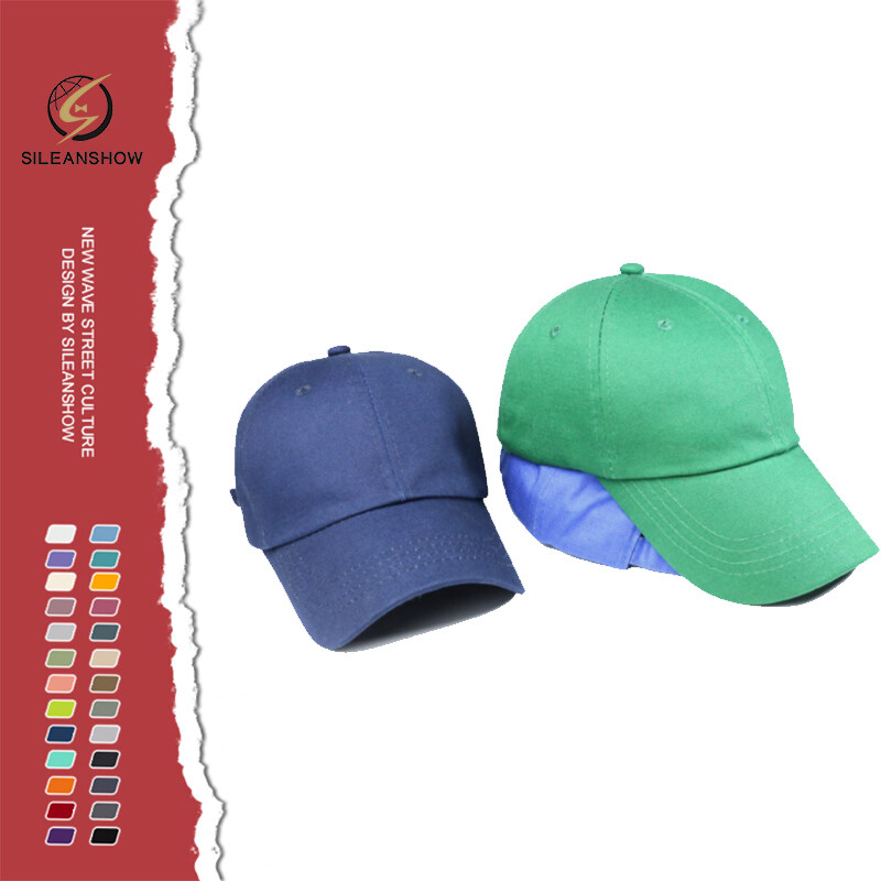 Wholesale Unstructured Caps Cotton Custom Plain Blank Baseball Hats