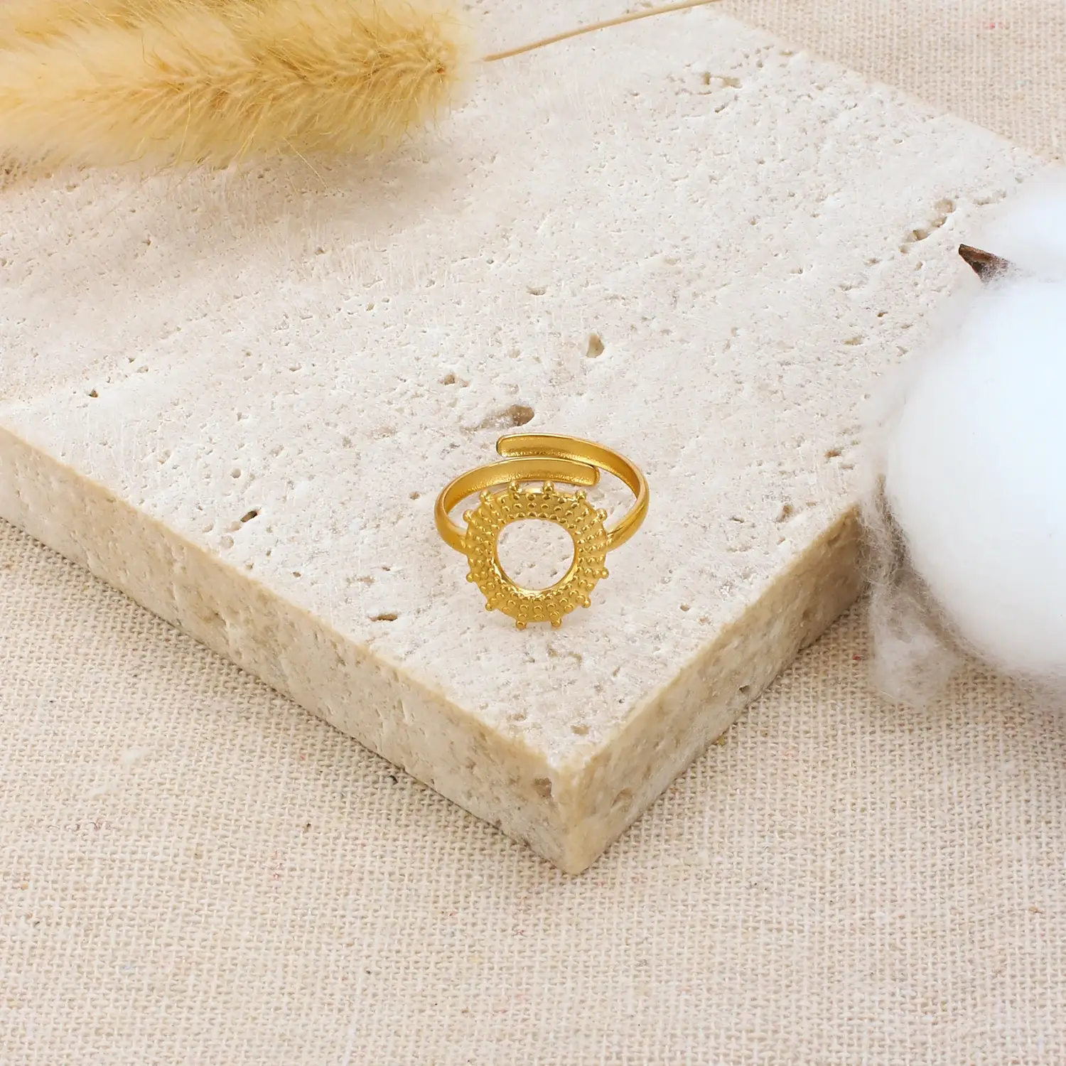 Preppy Style Stainless Steel Material Classic Compass Shaped Elegant Ring尺寸 (4).webp