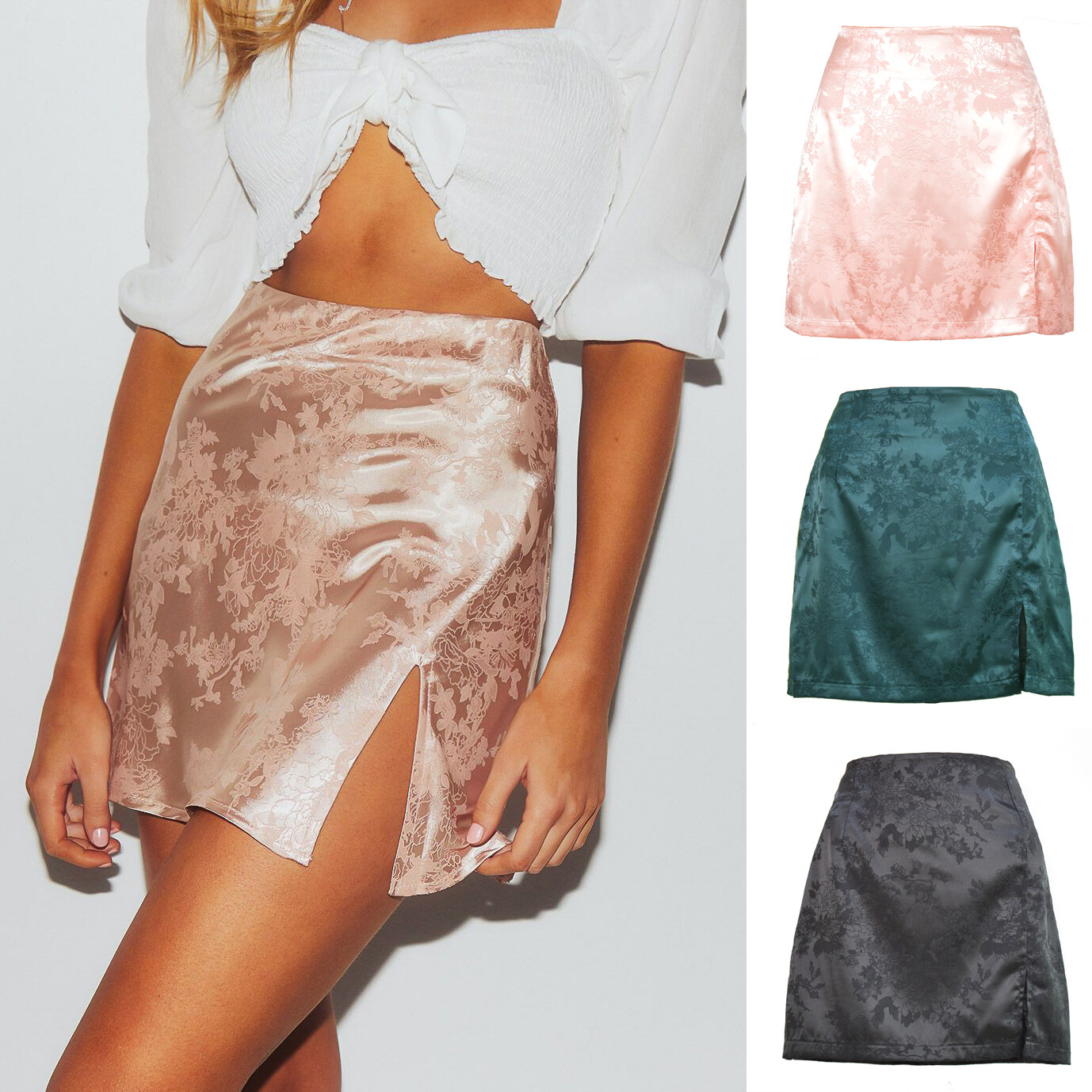 Fashion Hot Girl Custom Printing Casual Stain Women Mini Skirt