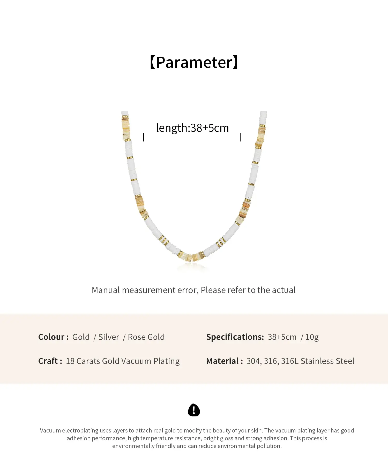 Bohemian Style Stainless Steel Material Lovely Heshi Beads And Stone Classic Hot Necklace尺寸 (1)(1).webp