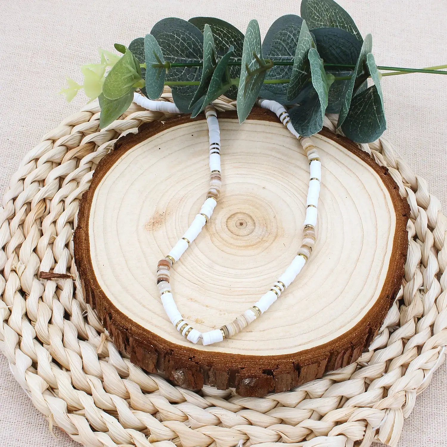 Bohemian Style Stainless Steel Material Lovely Heshi Beads And Stone Classic Hot Necklace尺寸 (2)(1).webp
