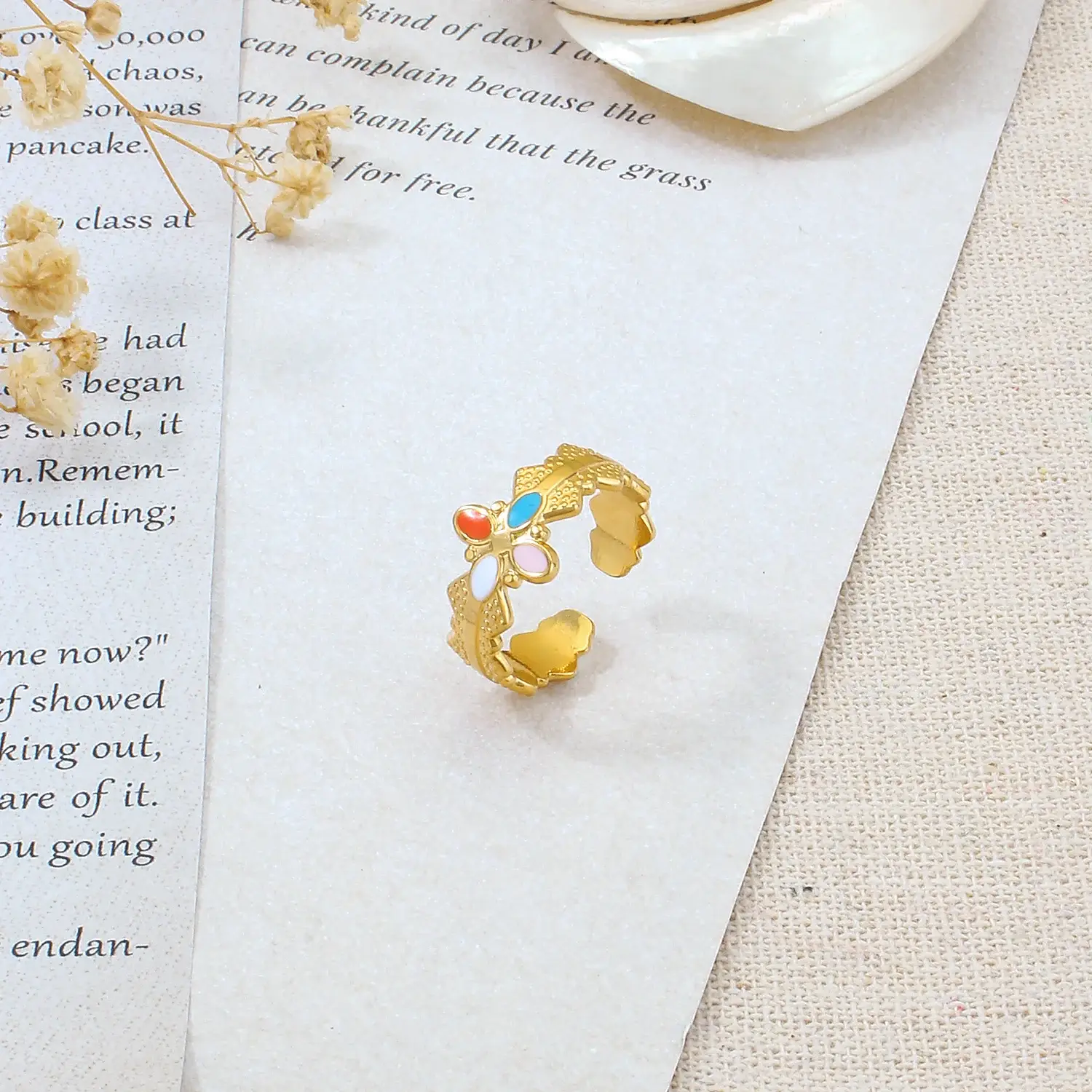 Bohemian Style Stainless Steel Material Classic Colour Enemet And Carved Elegant Tendy Earring尺寸 (2).webp