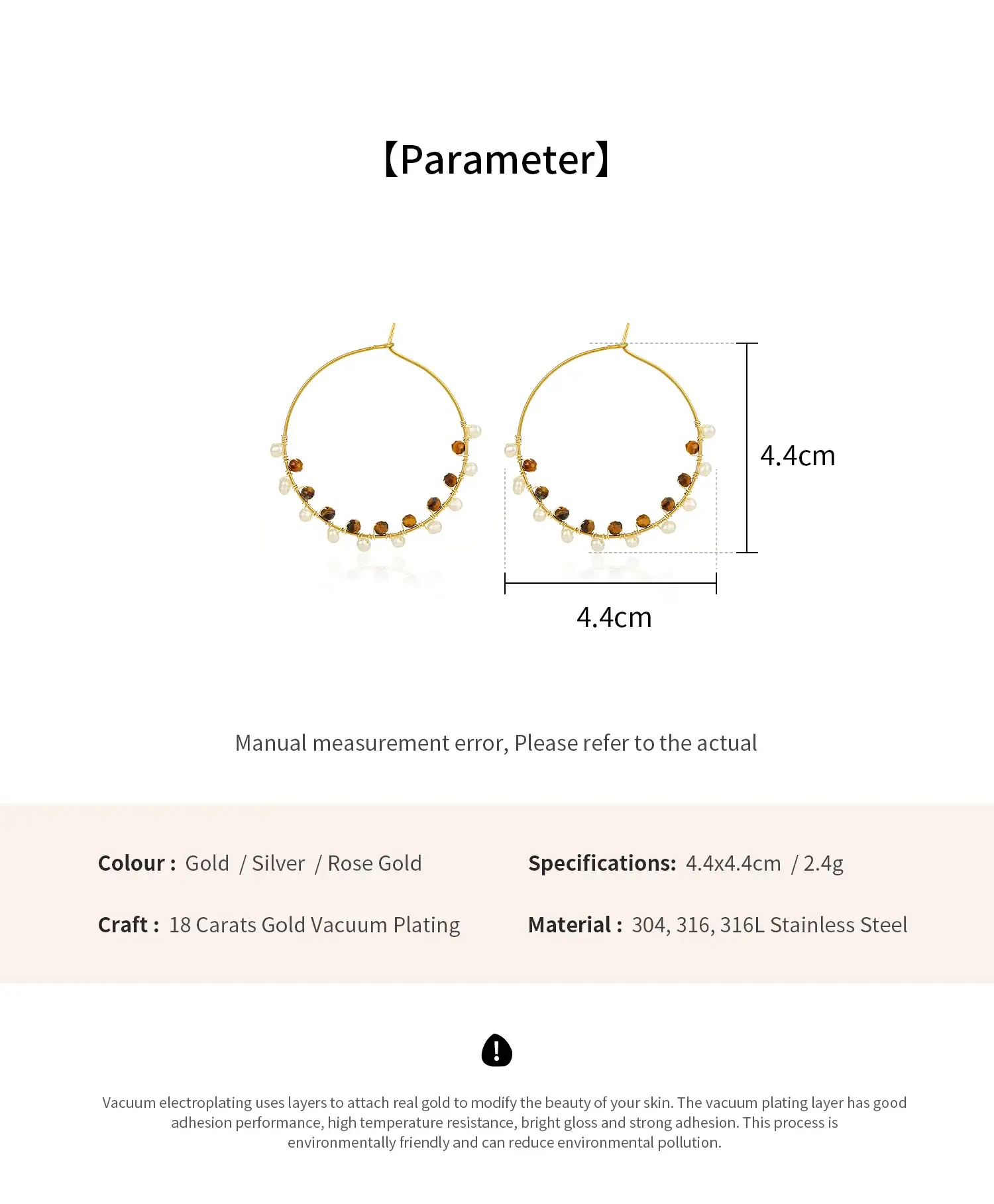 Lady Style Stainless Steel Material Lovely Pearled And Crystal Advanced Trendy Bracelet尺寸 (1).webp
