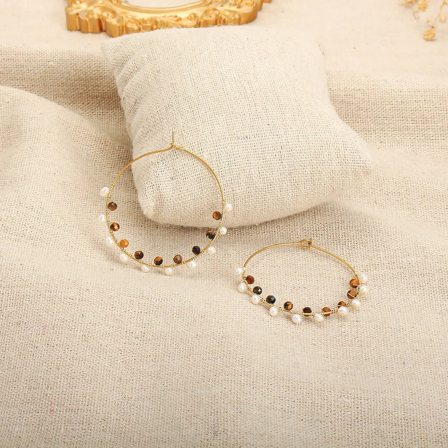 Lady Style Stainless Steel Material Lovely Pearled And Crystal Advanced Trendy Bracelet尺寸 (2).webp