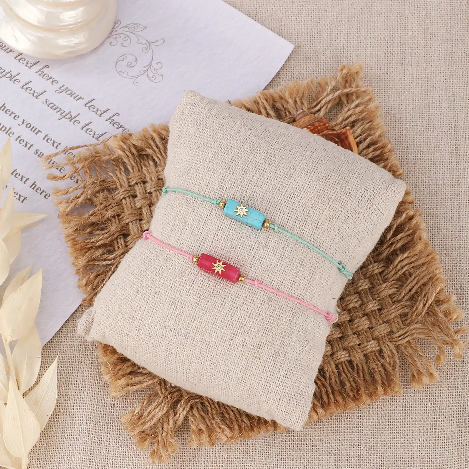 Bohemian Style Stainless Steel Material Cute Colorful Elastic Rope With Crystal-studded Fashion Bracelet尺寸1 (3).webp