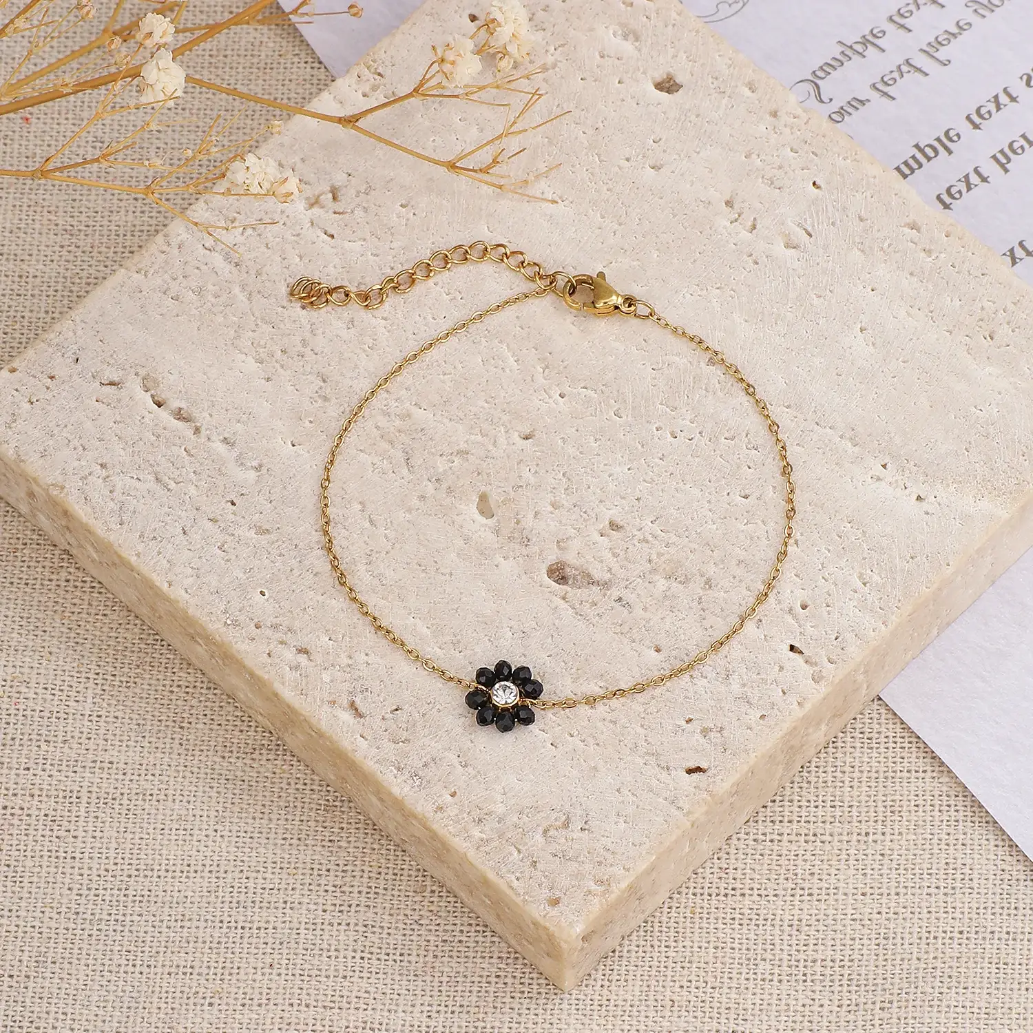 Sherlock Style Stainless Steel Material Gorgeous Crystal-studded And Diamond-studded Elegant Bracelet尺寸1 (4).webp