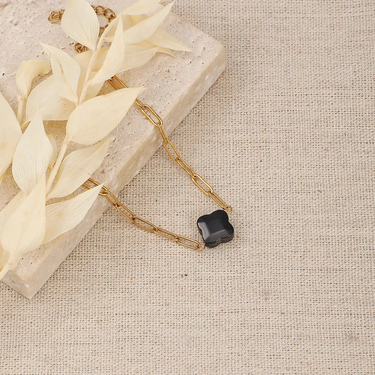  Modern Style Stainless Steel Material Individual Black Quincuncial Beaded GorgeousTrendy Bracelet尺寸1 (5).webp
