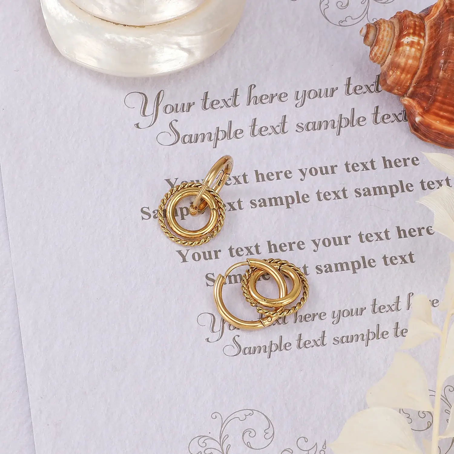 Classical Style Stainless Steel Material Gorgeous Polished And Carved Trendy Elegant Earring尺寸(4).webp
