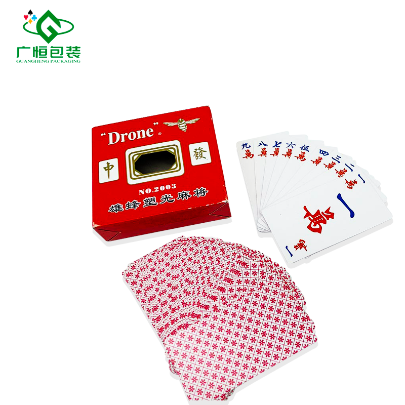 Wholesale high quality playing cards custom logo and printing Chinese card game