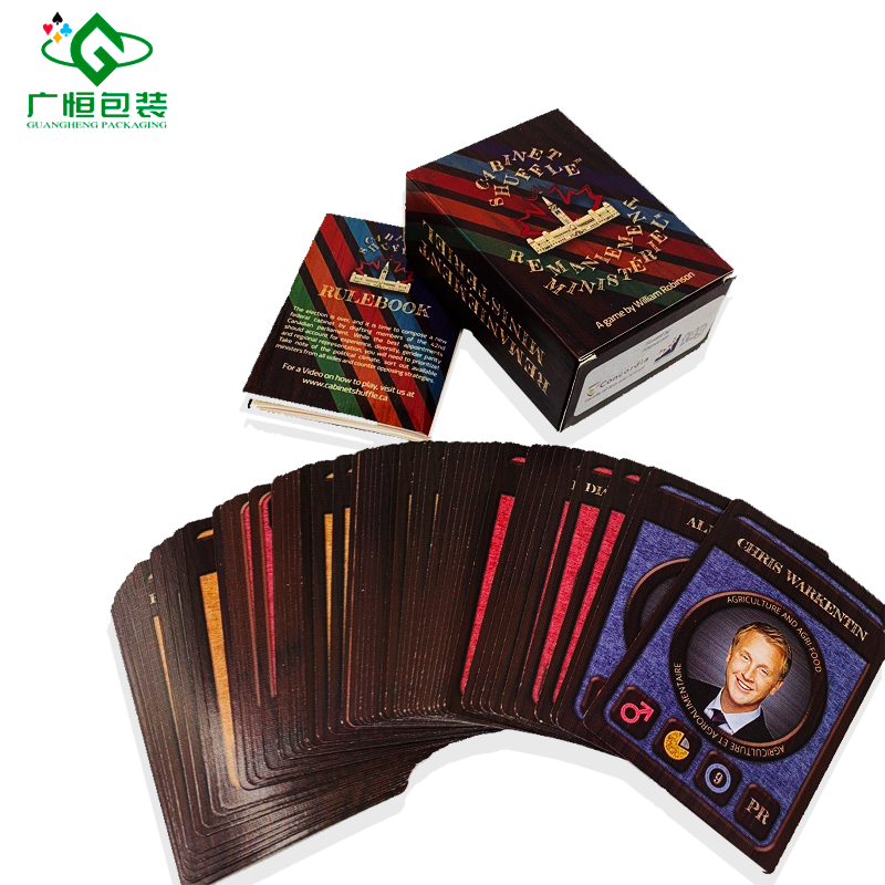 Custom Printing High Quality Playing Cards Amazing Recycled Paper Game Cards With Rule Book