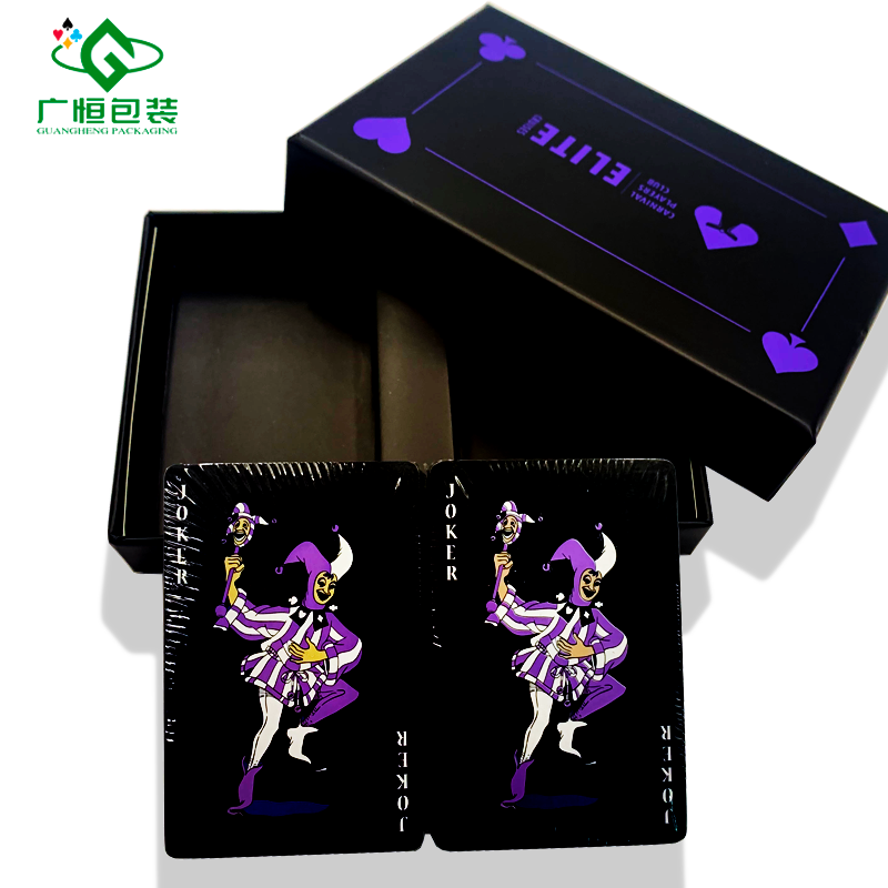 Custom Made Game Cards Germany Imported Black Core Casino Poker Cards High Quality Casino Playing Cards