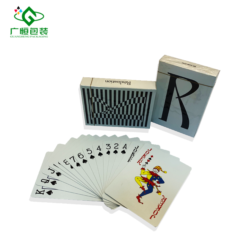Custom Design Recyclable Coated Paper card games custom made With Linens High Quality Playing Cards