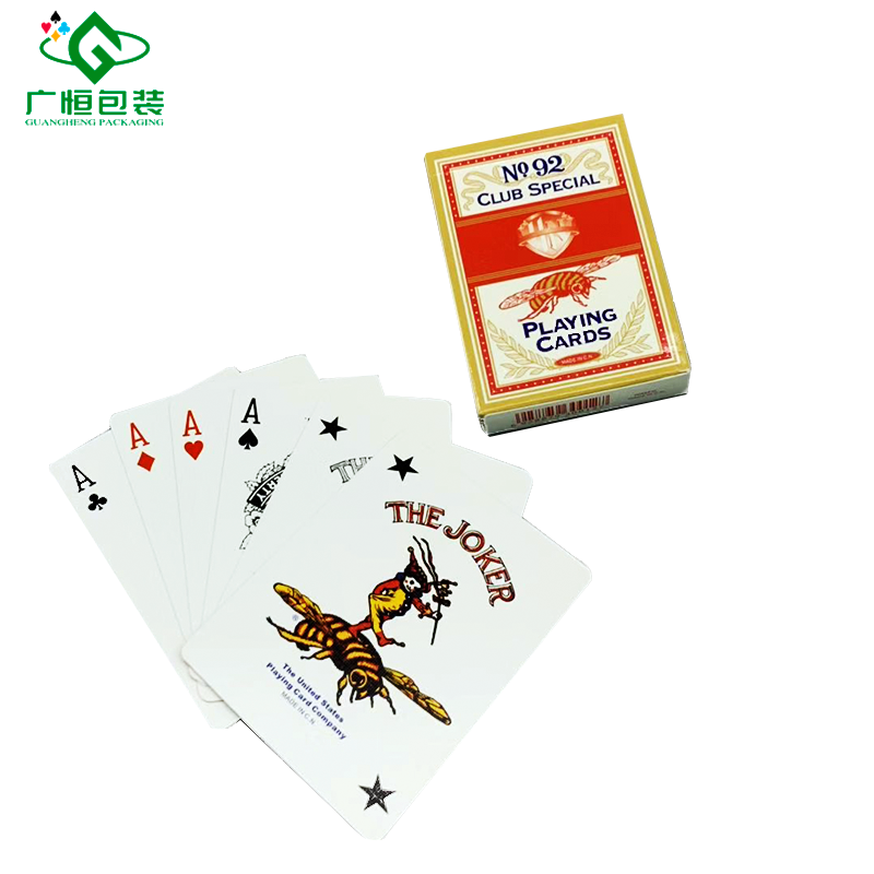 Wholesale High Quality personalized hot sale bee playing cards poker low price affirmation cards