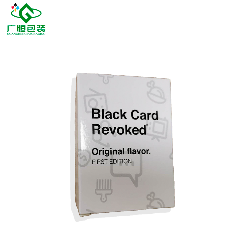 High Quality Awesome Card Games Customized White Black Affirmation Cards