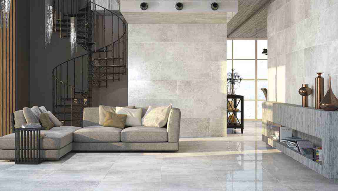 ivory white polish floor tile