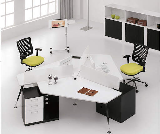 tempered glass partition desk