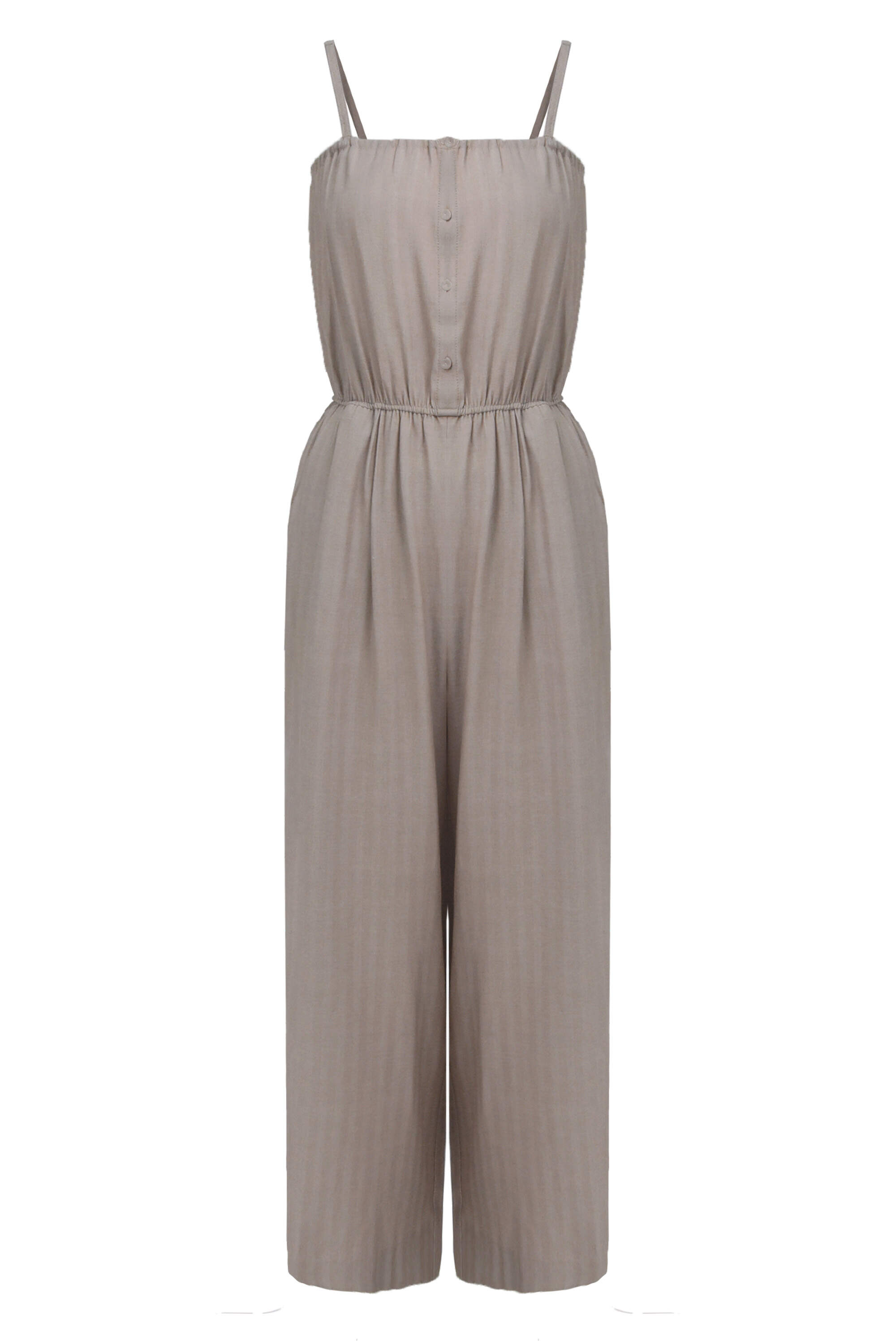  Women's Wholesale Linen Cotton Sleeveless Casual Jumpsuit