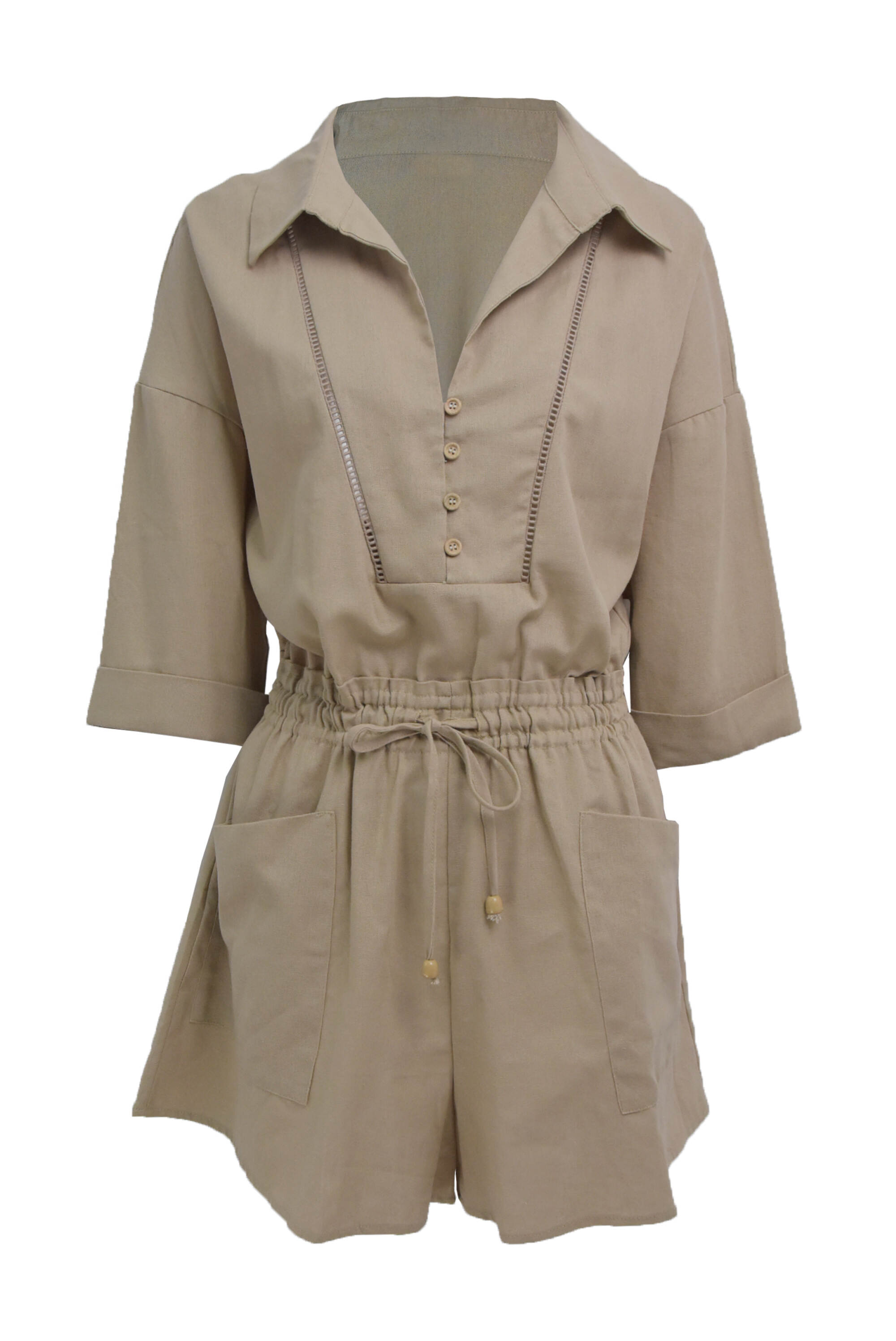 OEM Customized Women's Belt Wasit Casual Romper