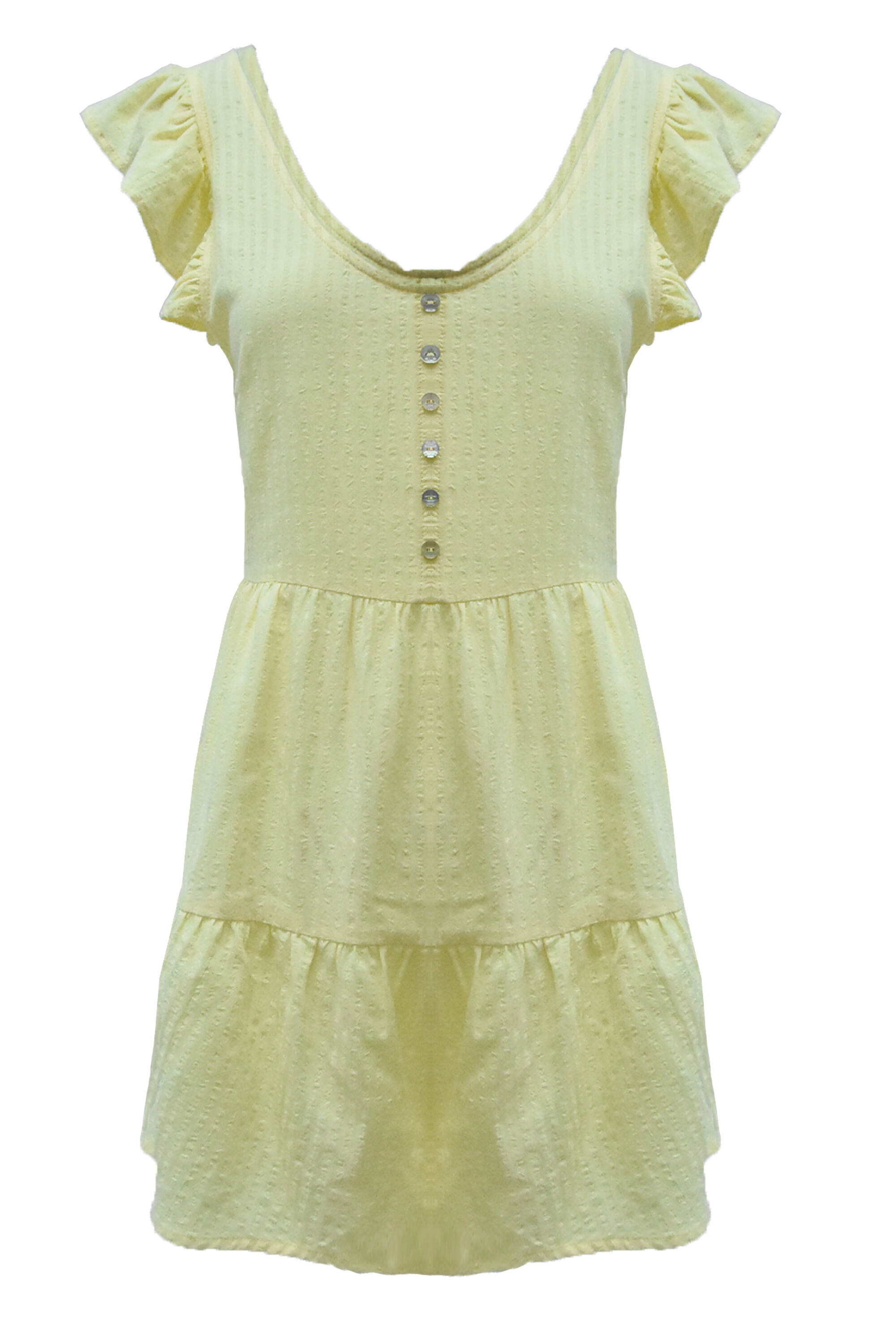 OEM Wholesale Women's Striped Fabric Ruffle Sleeve Casual Loose Romper