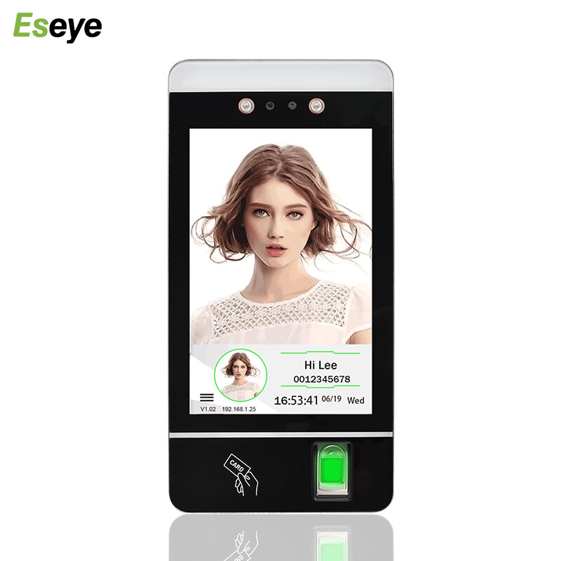 Eseye 8 Inch Fingerprint Time Attendance Dynamic Face Access Control Terminal