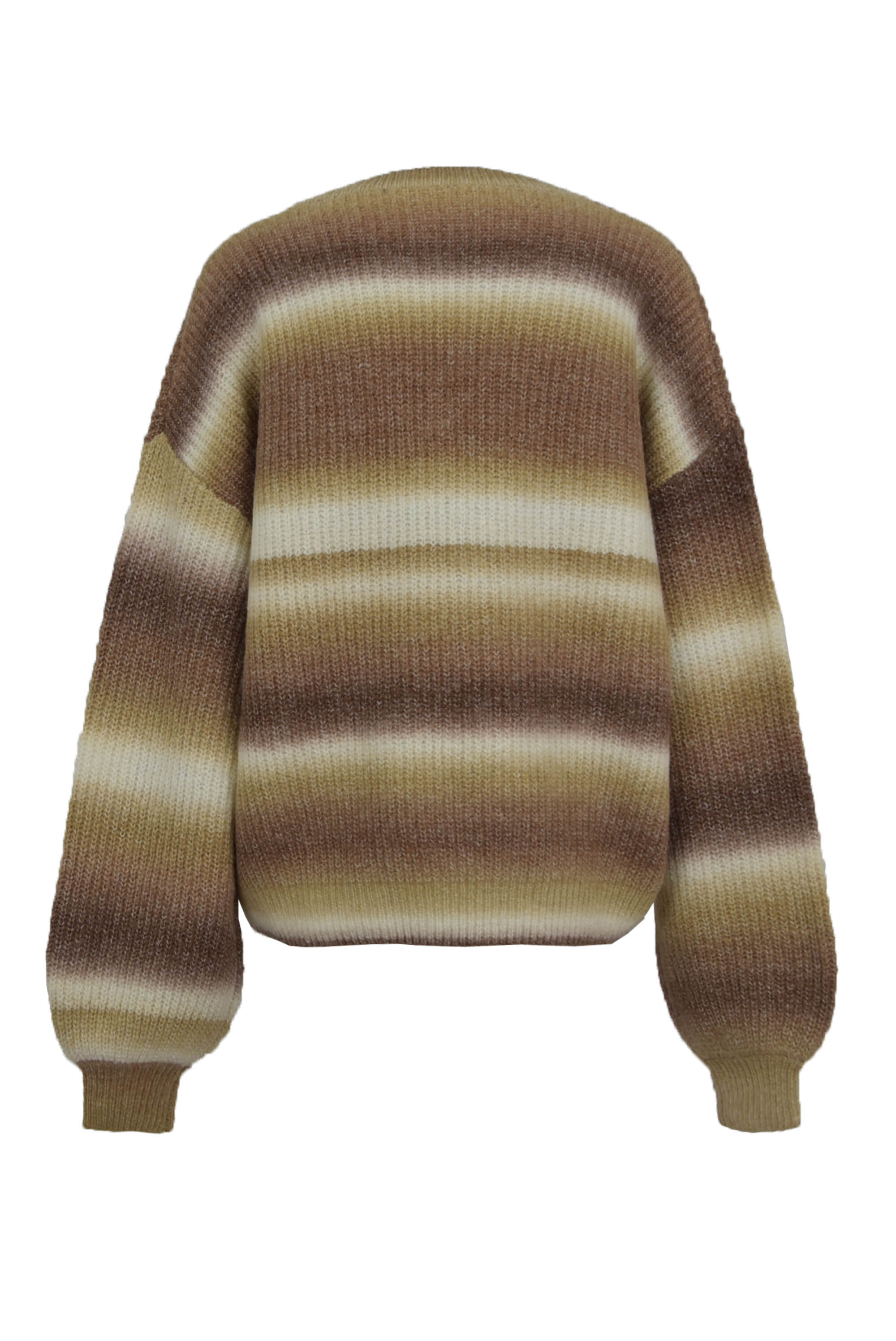 OEM Customized Women's Stripe V Neck Sweater