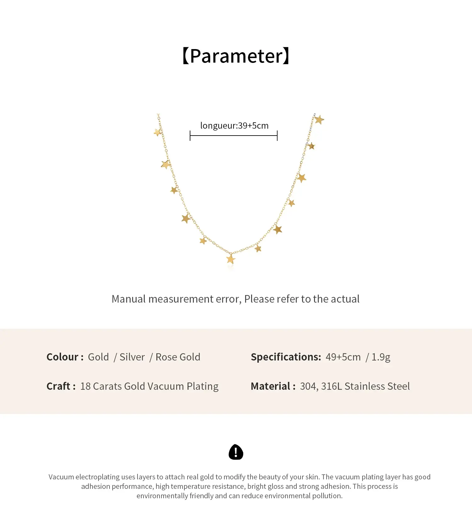Star Shape Plate Stainless Steel With 18K Gold Plating Simple And Chic Necklace (6)(1).webp