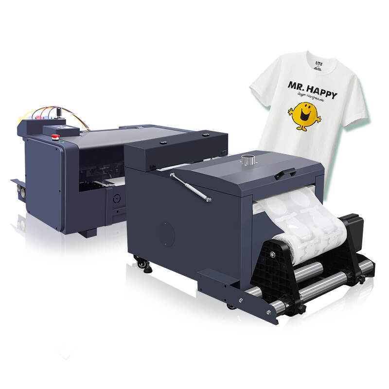 33cm A3 Mini size 2 xp600 head DTF direct to film printing machine with Shake powder