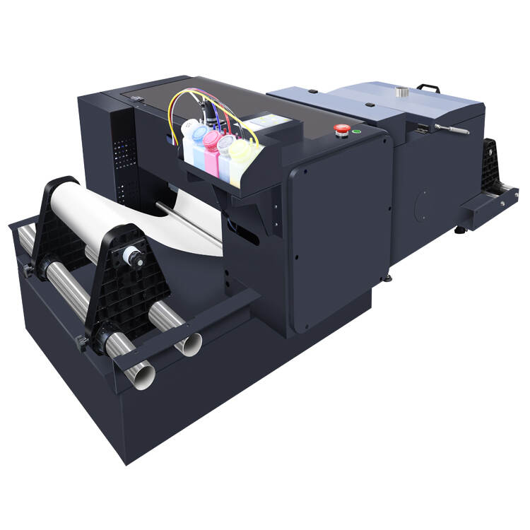 33cm A3 Mini size 2 xp600 head DTF direct to film printing machine with Shake powder