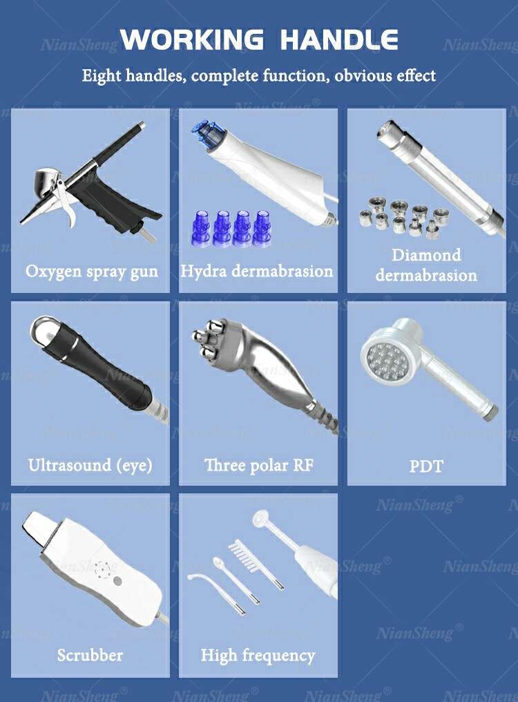 Hydra Microdermabrasion Skin Care BIO Ultrasonic Face Massage Jet Peel Deep Cleaning Beauty Machine