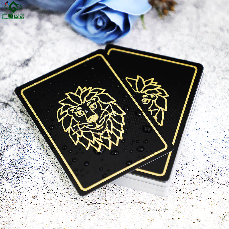 customized printed poker 100% high quality glossy varnishing waterproof pvc plastic poker playing cards manufacture