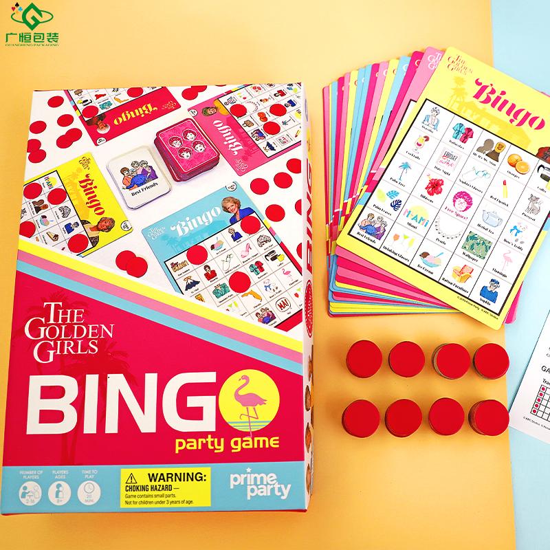 customized Printing Bingo Cards and accessories Bingo Games for Adults and Kids