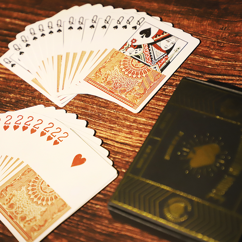 custom gold playing cards, playing cards made in china