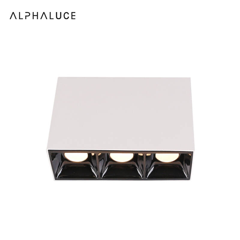 square surface mounted downlight