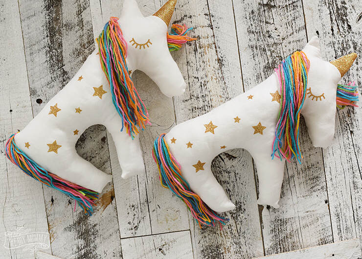 unicorn plush pillow	