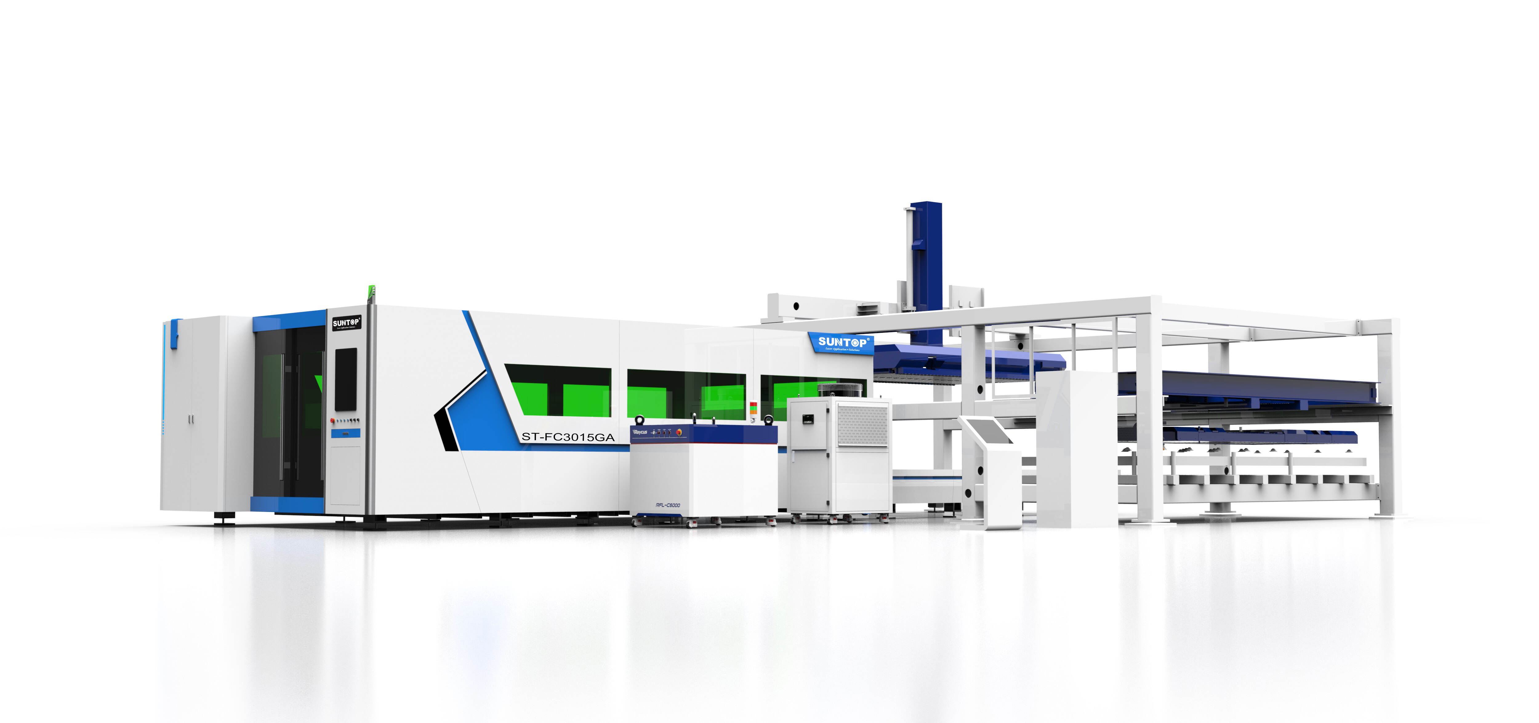 Automatic loading and unloading laser cutting machine