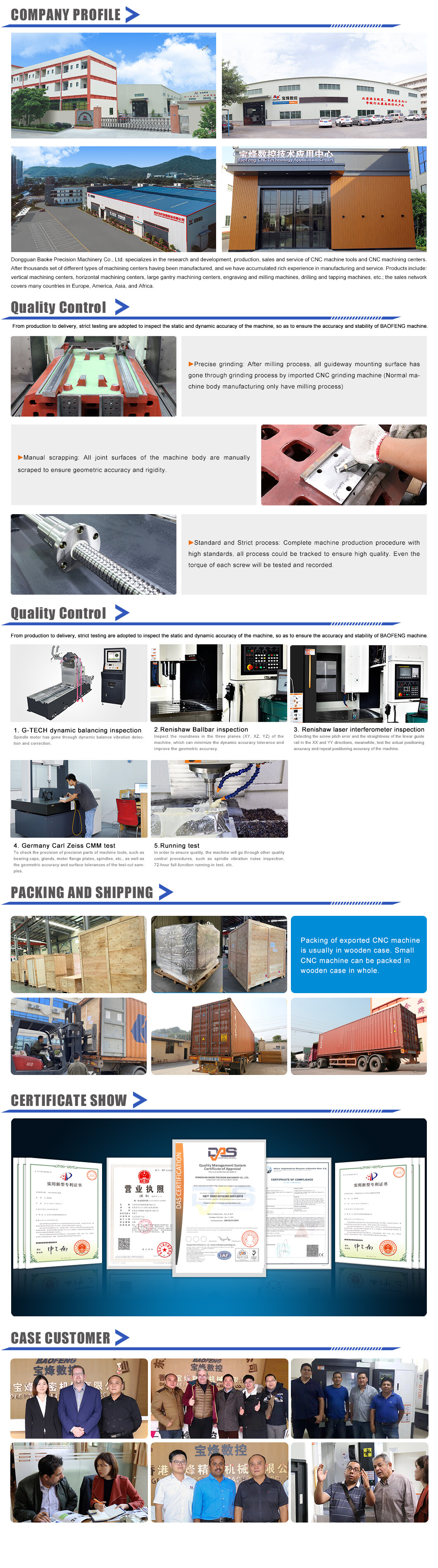 New CNC VMC Vertical Milling Machining Center manufacturers