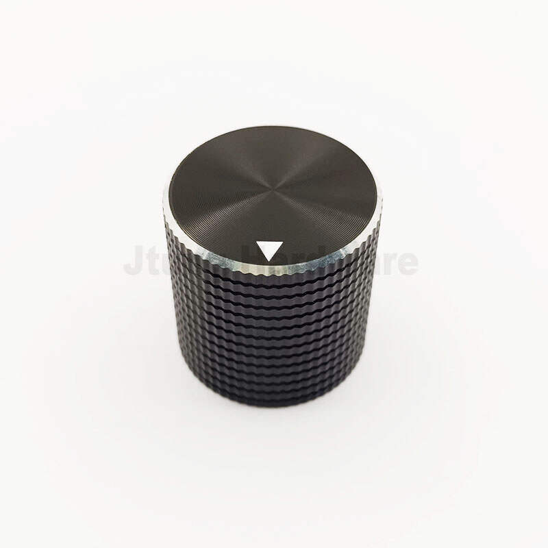 Black Metal Cupboard Variable Capacitors Knobs